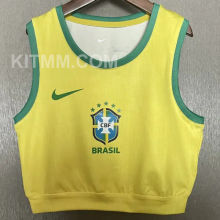 2025/26 Brazil Home Women Yoga Vest Jersey 女