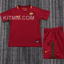 2017/2018 Roma Home Retro Kids Soccer Jersey