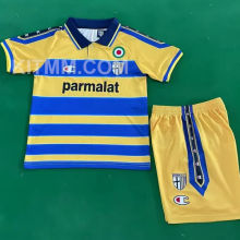 1999/2000 Parma Home Retro Kids Soccer Jersey
