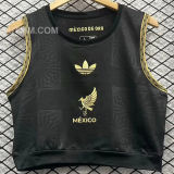 2025 Mexico Black México de Oro Women Yoga Vest Jersey 女