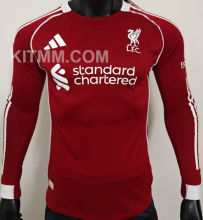 2025/26 LFC Home Red Player Version Long Sleeve Jersey