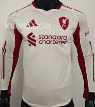 2025/26 LFC Away White Player Version Long Sleeve Jersey