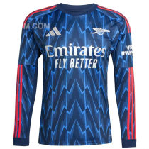 2025/26 ARS Away Blue Fans Long Sleeve Soccer Jersey