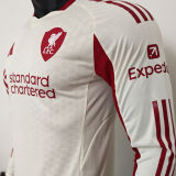 2025/26 LFC Away White Player Version Long Sleeve Jersey