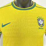 1998 Brazil Home Yellow Retro Player Version Soccer Jersey 球员版