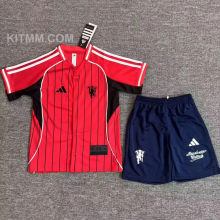 2025/26 M Utd Red Baseball Kids T-Shirt