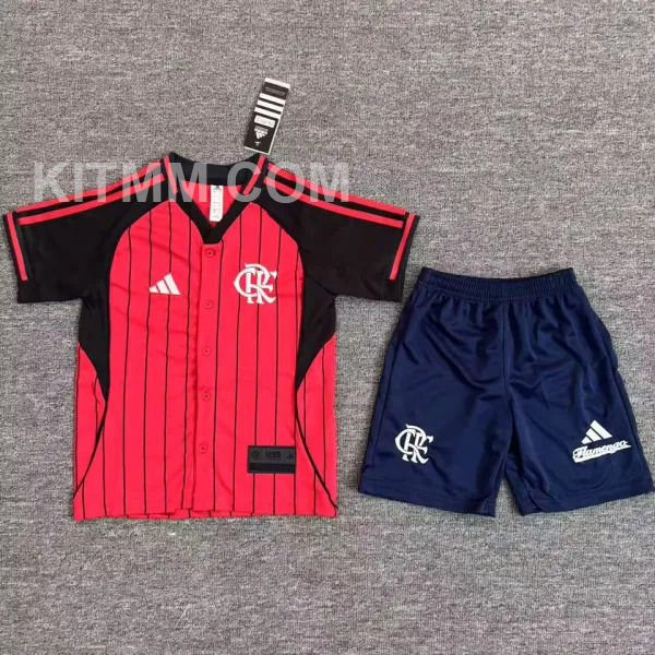 2025/26 Flamengo Red Baseball Kids T-Shirt