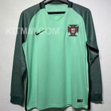 2016 Portugal Away Retro Long Sleeve Soccer Jersey