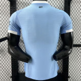 2025/26 Man City Home Blue Player Version Soccer Jersey