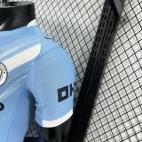 2025/26 Man City Home Blue Player Version Soccer Jersey