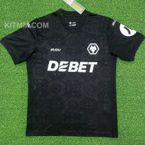 2025/26 Wolves Goalkeeper Black Fans Soccer Jersey
