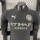 2025/26 Man City Black Special Edition Player Version Soccer Jersey