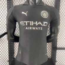 2025/26 Man City Black Special Edition Player Version Soccer Jersey