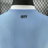 2025/26 Man City Home Blue Player Version Soccer Jersey