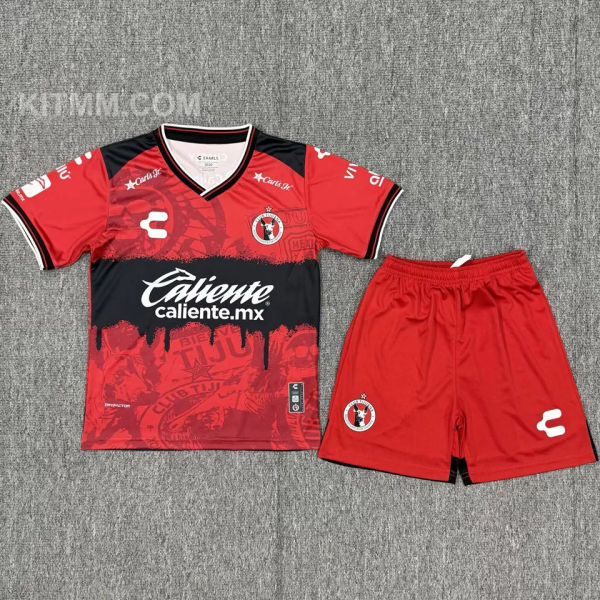 2025/26 Tijuana Home Red Kids Soccer Jersey
