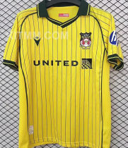 2025/26 Wrexham Away Yellow Fans Soccer Jersey 雷克瑟姆