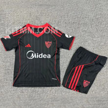 2025/26 Sevilla FC Third Black Kids Soccer Jersey