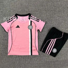 2025/26 Leicester City Third Pink Kids Soccer Jersey