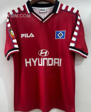 1999 Hamburger Away Red Retro Soccer Jersey
