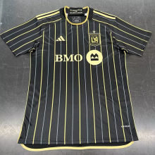 2025/26 Los Angeles Home Black Fans Soccer Jersey 队微上带星