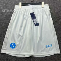 2025/26 Napoli  Home White Shorts Pants 蓝标白色