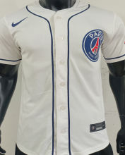2025/26 PSG White Baseball Player Version T-Shirt  硅胶版