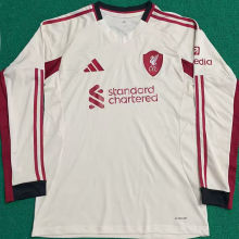 2025/26 LFC Away Fans Long Sleeve Soccer Jersey