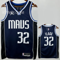 Mavericks FLAGG #32 Sapphire Blue City Edition NBA Jersey