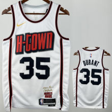 Rockets DURANT #35 White City Edition NBA Jerseys
