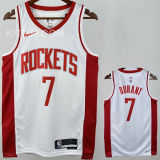 Rockets DURANT #7 White NBA Jersey
