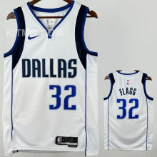 Mavericks FLAGG #32 White City Edition NBA Jersey