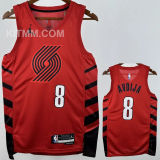 Trail Blazers AVDIJA #8 Red NBA Jersey