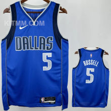 Mavericks RUSSELL #5 Blue NBA Jersey