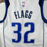 Mavericks FLAGG #32 White City Edition NBA Jersey