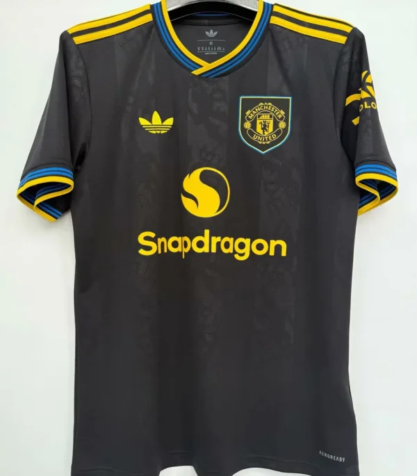 2025/26 M Utd 1:1 Quality Third Black Fans Soccer Jersey