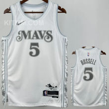 2025/26 Mavericks RUSSELL #5 White City Edition NBA Jersey