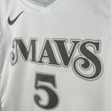 2025/26 Mavericks RUSSELL #5 White City Edition NBA Jersey