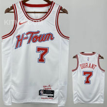 Rockets DURANT #7 White City Edition NBA Jersey