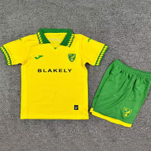 2025/26 Norwich Home Yellow Kid Soccer Jersey