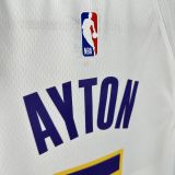Lakers AYTON #5 White NBA Jersey