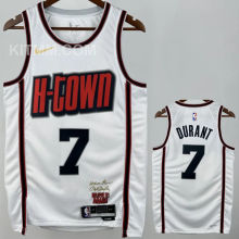 Rockets DURANT #7 White City Edition NBA Jersey