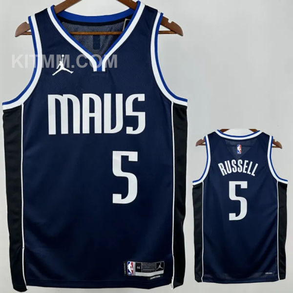 Mavericks RUSSELL #5 Sapphire Blue NBA Jersey