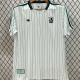 2025/26 LFC White Green Retro Style Soccer Jersey