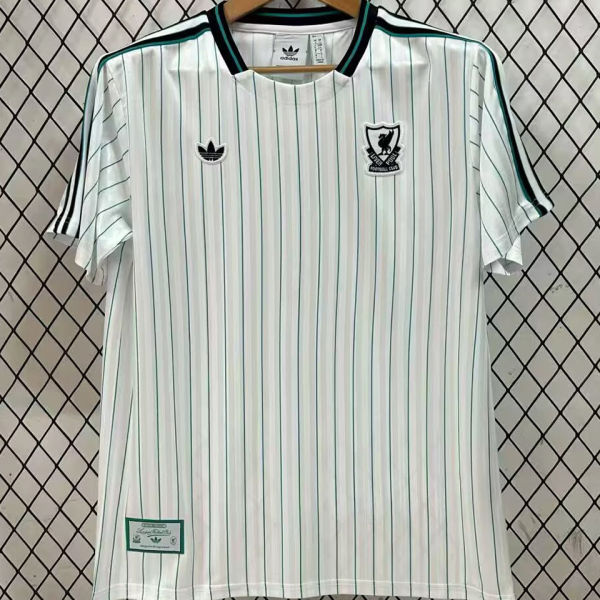 2025/26 LFC White Green Retro Style Soccer Jersey