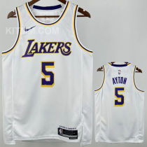 Lakers AYTON #5 White NBA Jersey