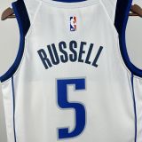 Mavericks RUSSELL #5 White NBA Jersey
