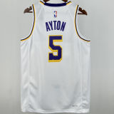 Lakers AYTON #5 White NBA Jersey