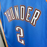 Thunder GILGEOUS-ALEXANDER #2 Blue NBA Jersey