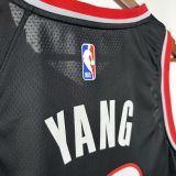 Trail Blazers YANG #16 Black NBA Jersey