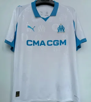 2025/26 MS 1:1 Quality Home White Fans Soccer Jersey